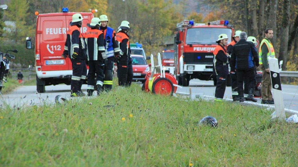 Bilder vom Unfallort auf der B20