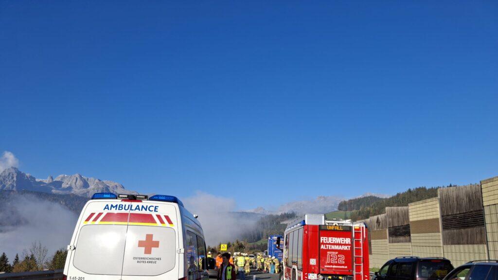 Unfall A10 Pongau