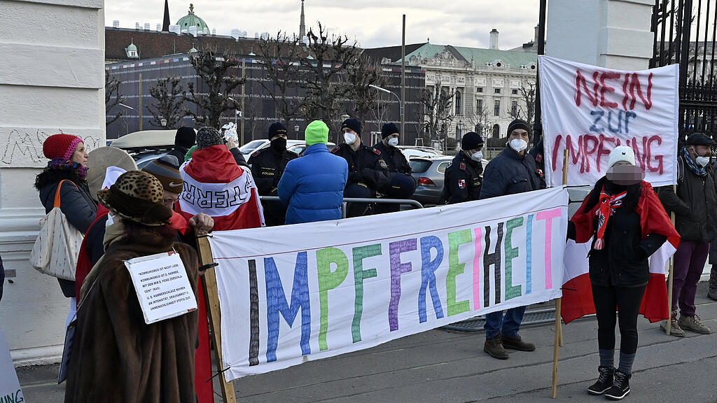 Demo gegen Impfpflicht in Wien