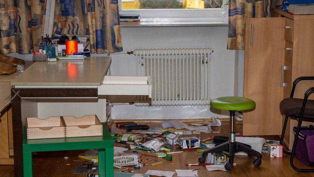 Volksschule Gnigl verwüstet