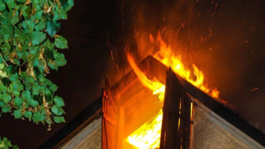 Großbrand in Weng