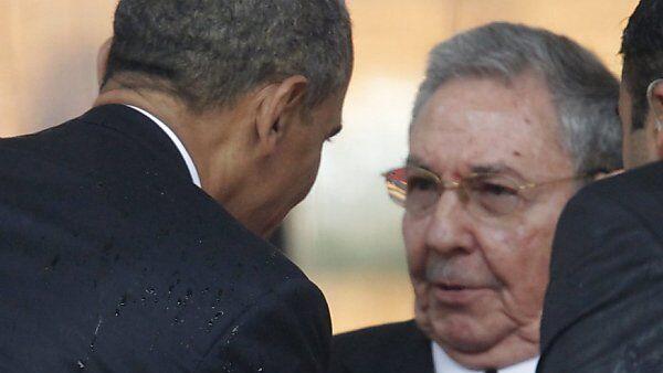 Versöhnliche Geste zwischen Obama und Castro