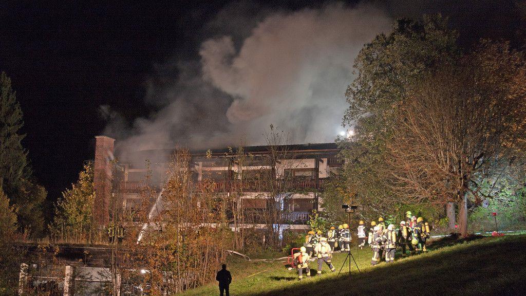 Hotelbrand in Bischofswiesen