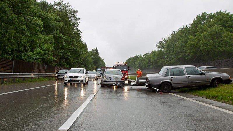 Crash auf A1 bei Thalgau