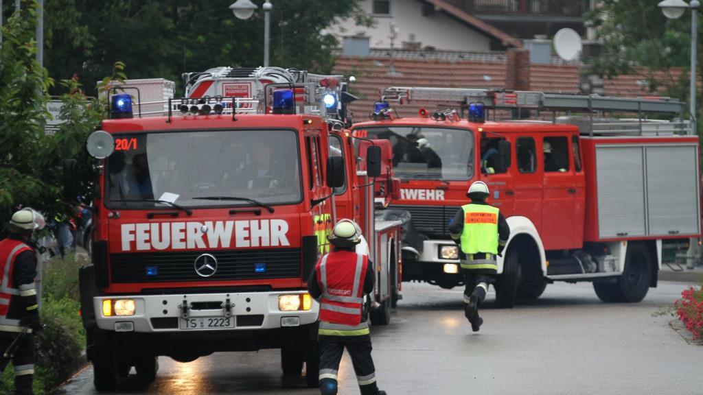 Feuerwehrübung in Trostberg