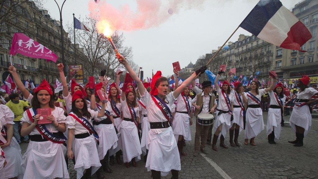 Proteste gegen Homo-Ehe in Paris