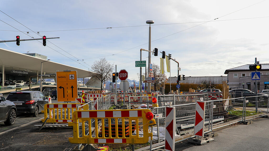 Fernwärme-Baustelle, Wals