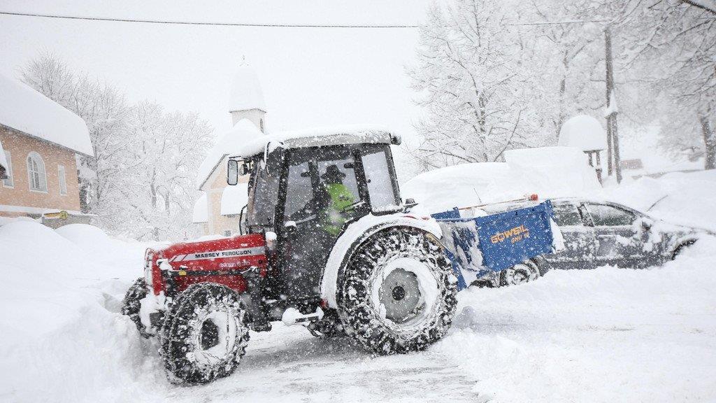 Schneemassen in Kärnten