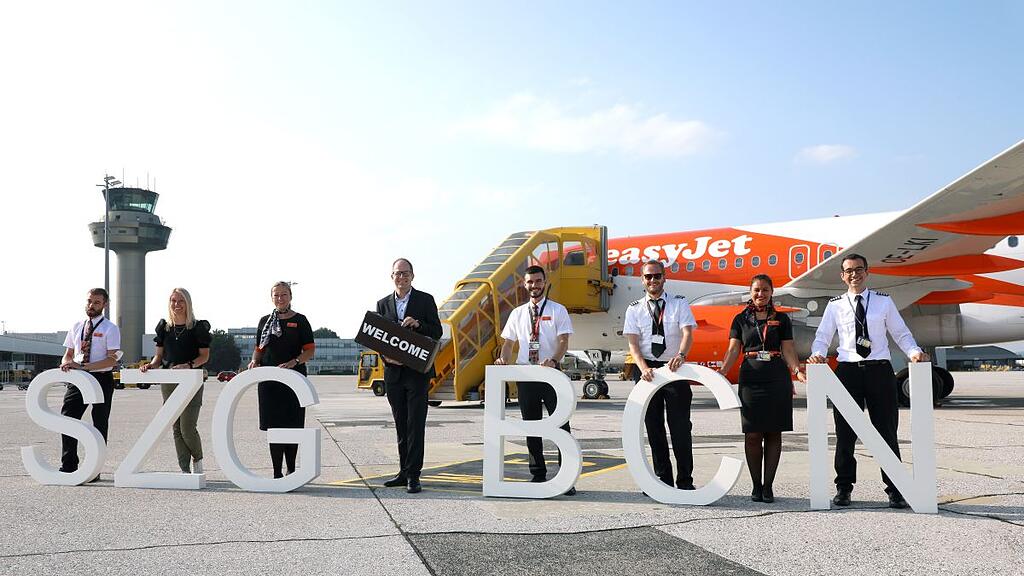 Erster Flug von Salzburg nach Barcelona