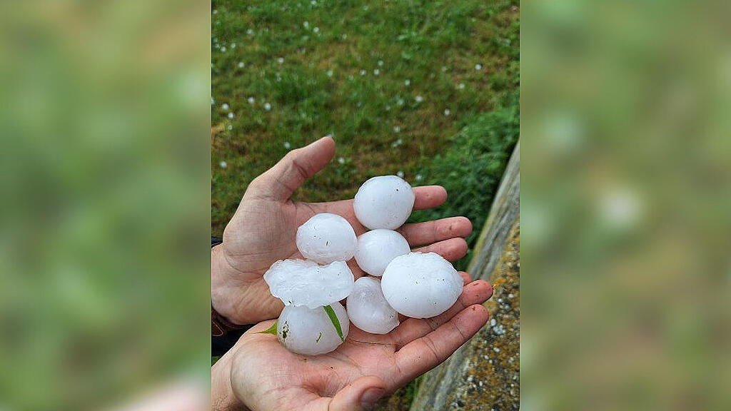 Hagel-Unwetter in NIederösterreich