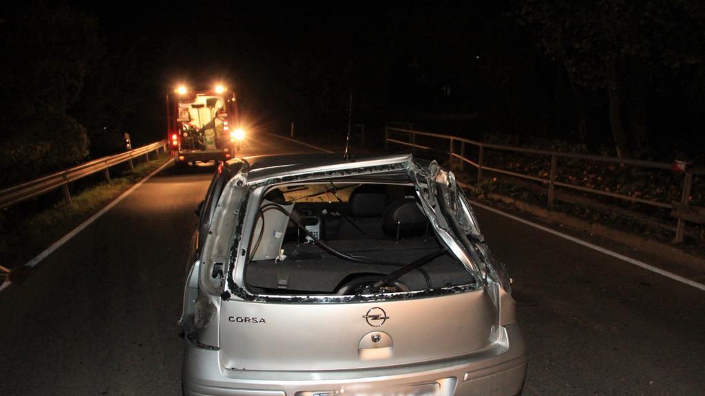 Unfall auf der B20