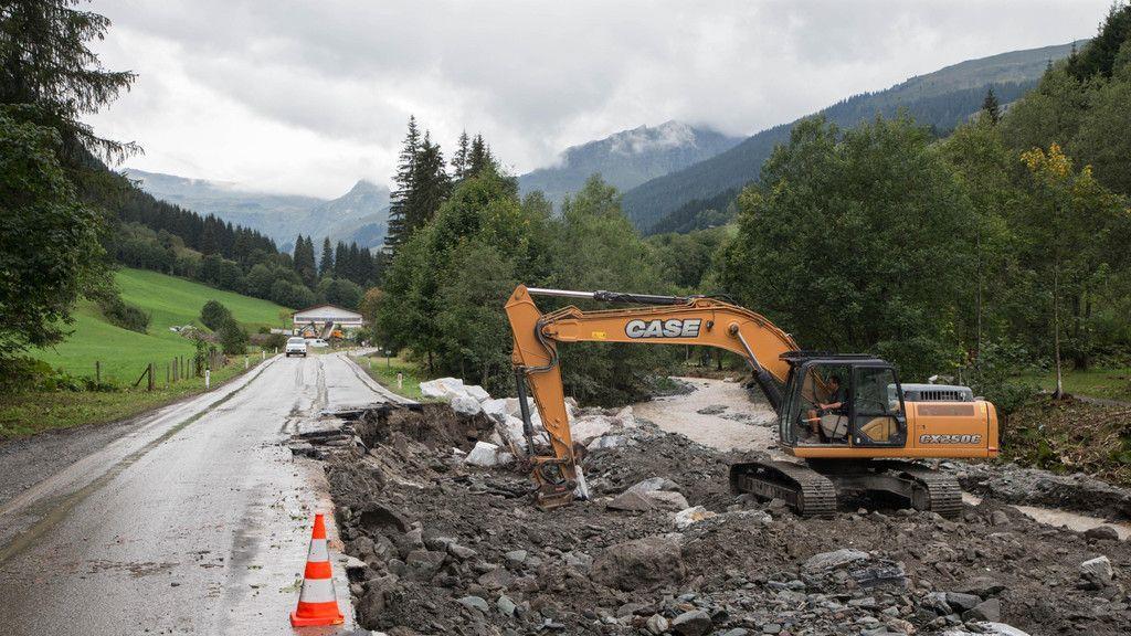 Schwere Unwetter: Aufräumarbeiten im Glemmtal II