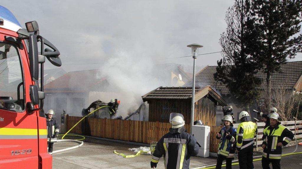 Wohnmobil in Flammen