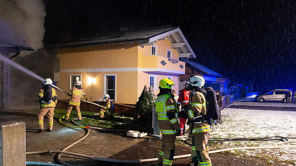Großbrand in Annaberg-Lungötz