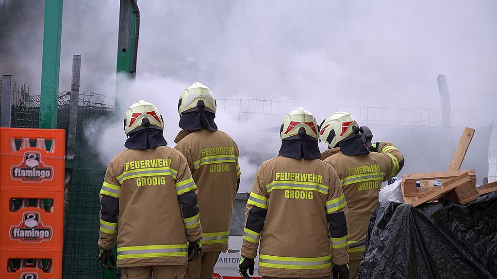 Containerbrand in Grödig