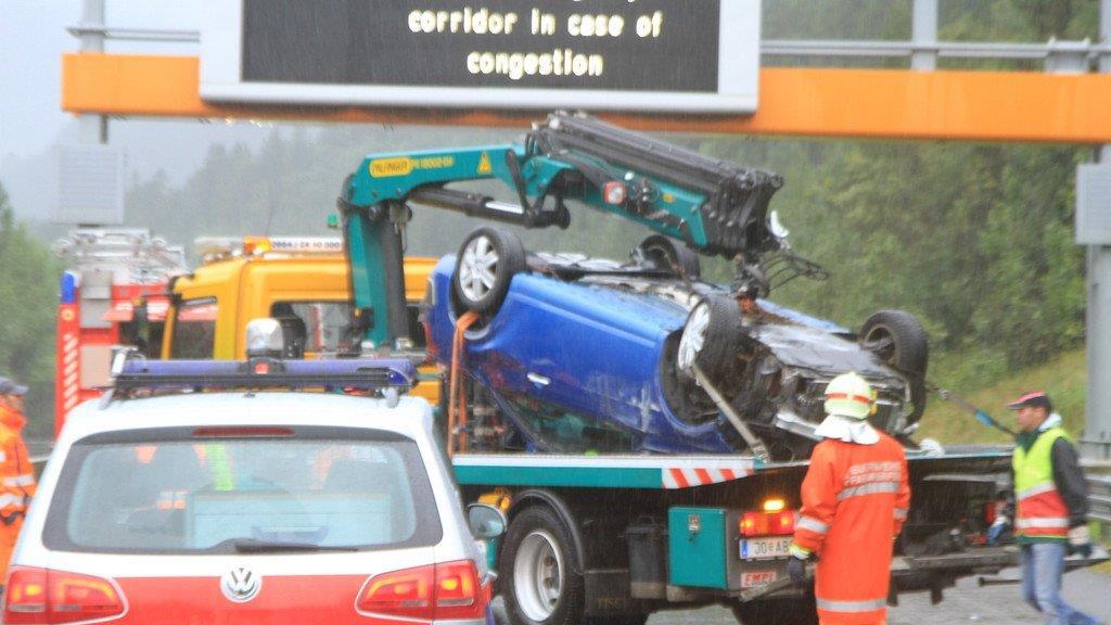 Crash auf der A10
