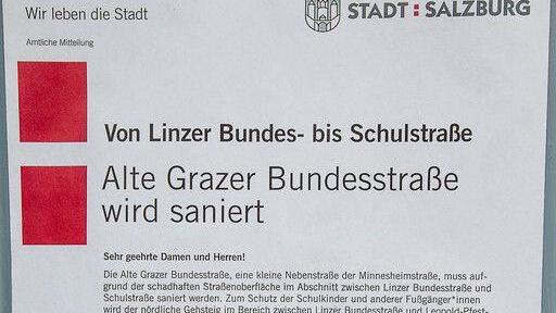 Baustelle an der Alten Grazer Bundesstraße
