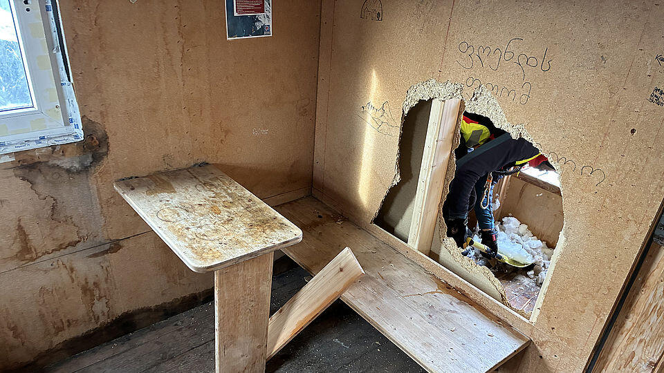 Schäden Schutzhütte Watzmann