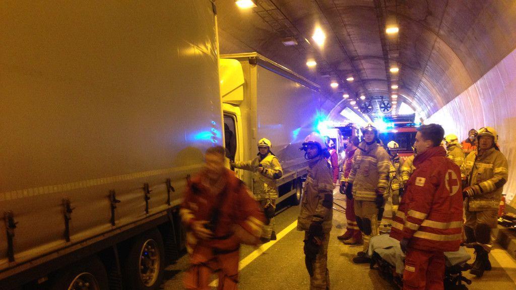 Unfall Helbersbergtunnel