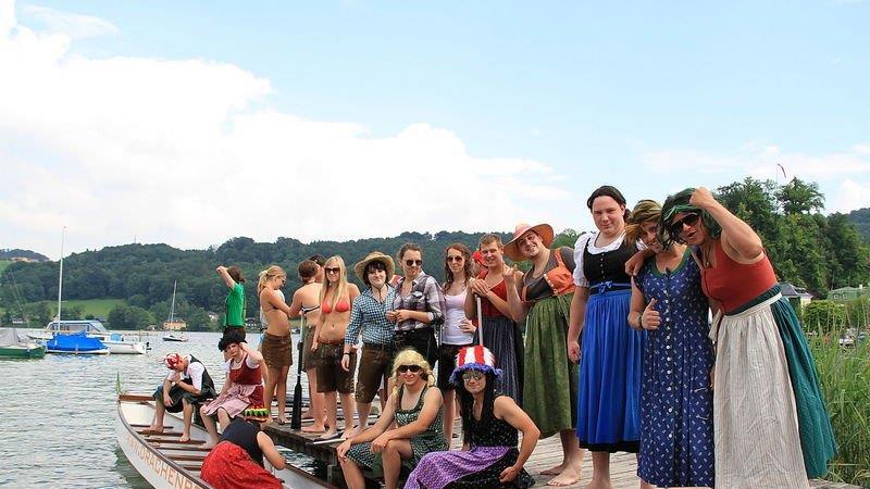 Drachenboot-Action am Mattsee