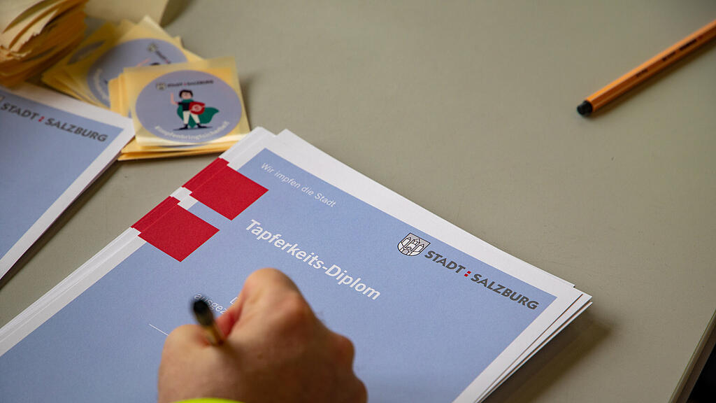 Kinder-Impfaktion bei Salzburger Berufsfeuerwehr