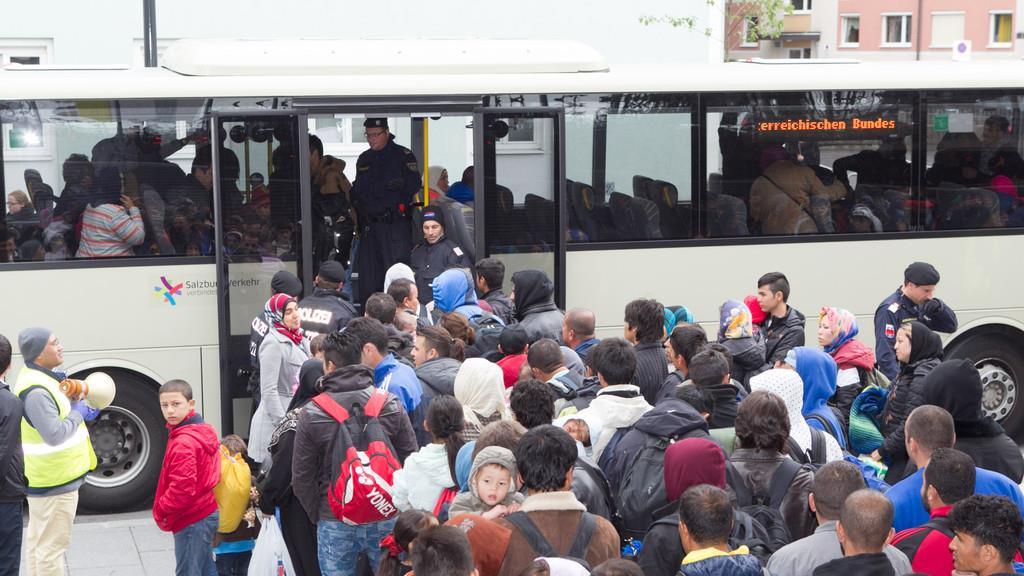 Flüchtlingssituation am Sonntag am Hauptbahnhof