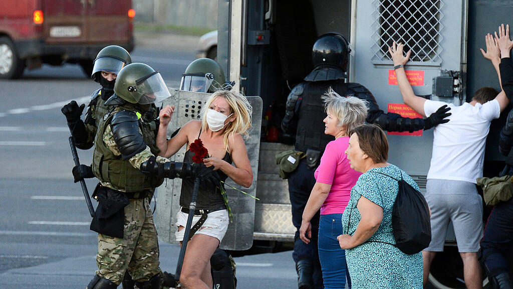 Proteste in Belarus, Wei\u00dfrussland,