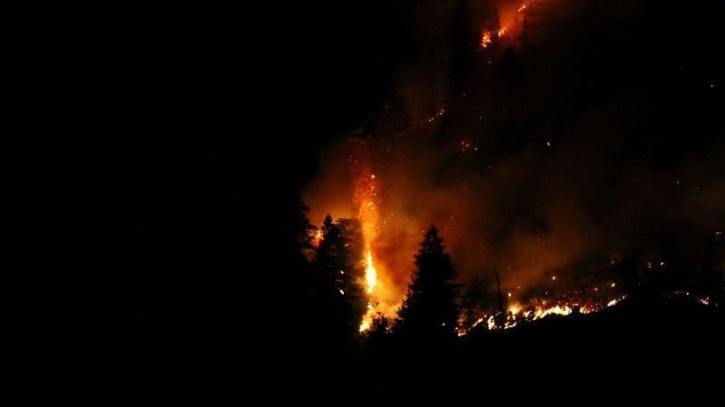 Waldbrand am Thumsee