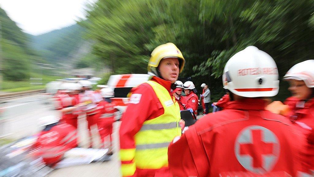 Felssturz am Pass Lueg
