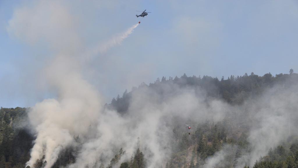Waldbrand am Thumsee: Großeinsatz
