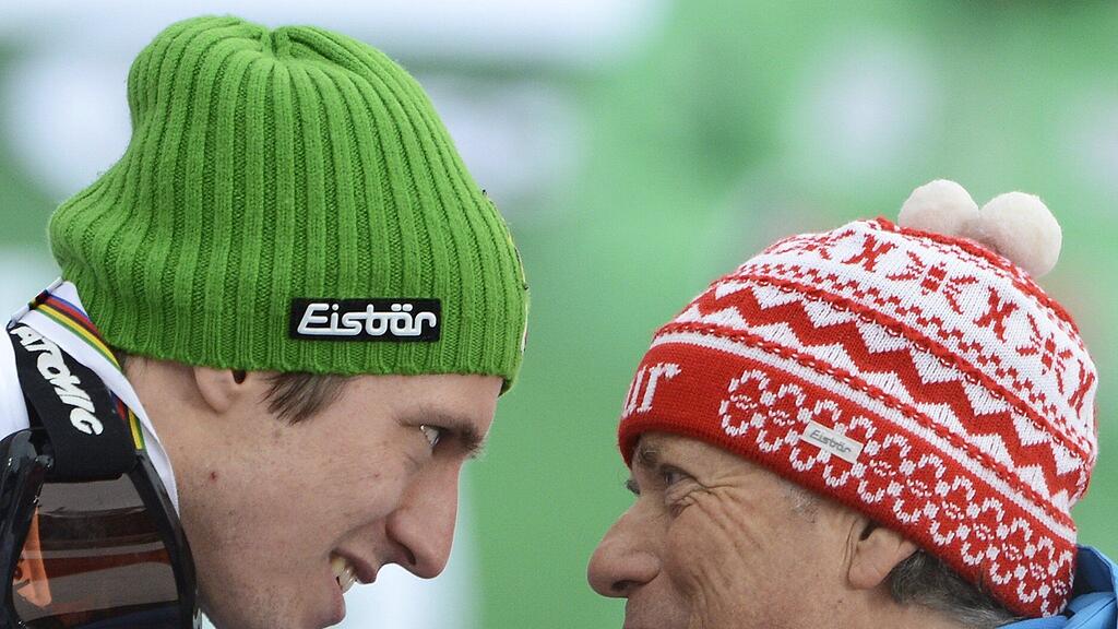 Im Bild: Marcel Hirscher und ÖSV-Präsident Peter Schröcksnadel.