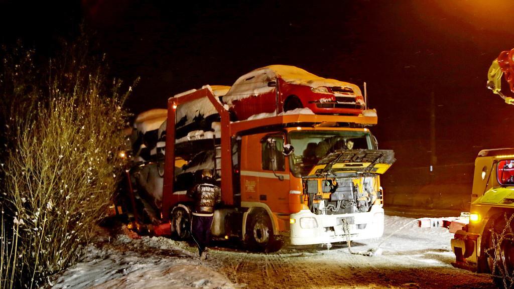 Lkw-Unfall in Puch