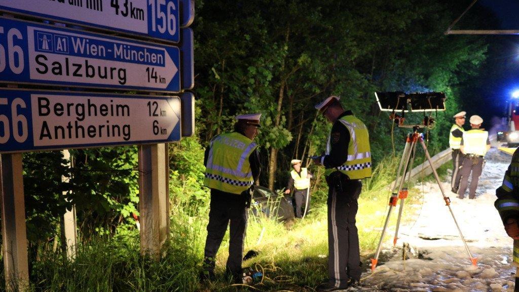Schwerer Crash auf der B156