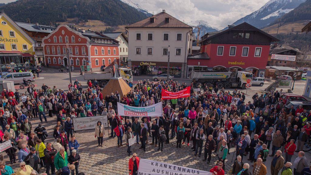 Demo für Krankenhaus in Mittersill