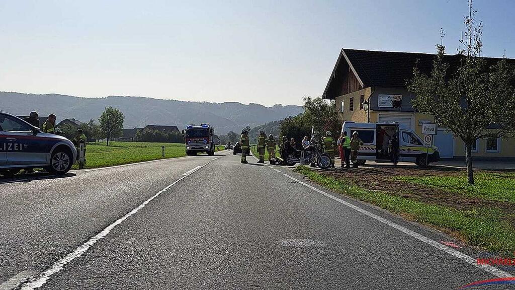 Fahrrad contra Motorrad Michaelbeuern