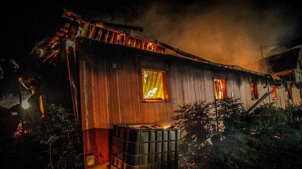 Großbrand in Weng