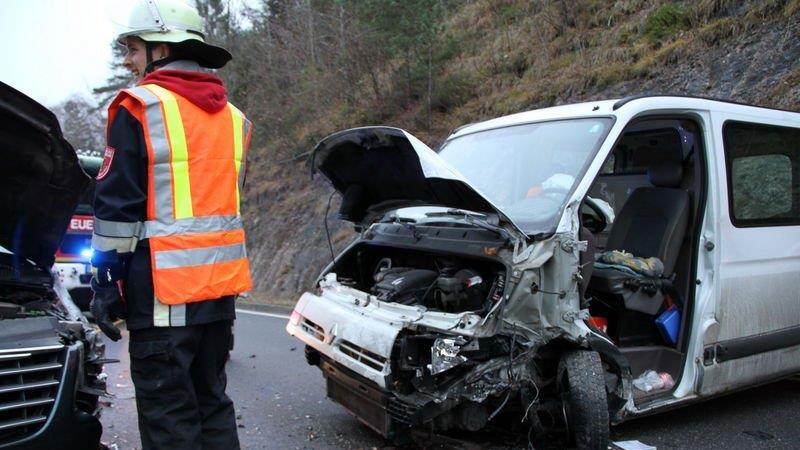 Crash auf der B21