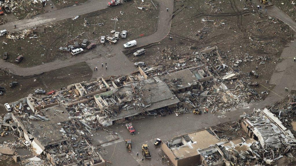 Tornado in Oklahoma: Luftaufnahmen der Zerstörung
