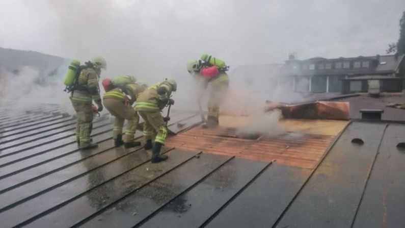 Großeinsatz bei Brand in Bad Vigaun