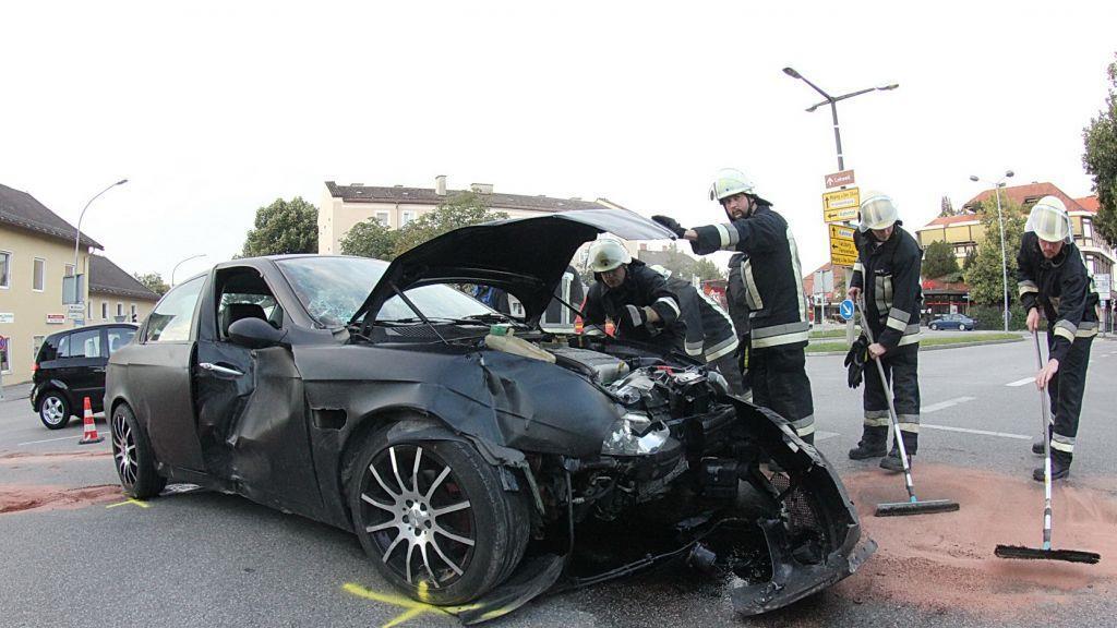 Bilder der Unfallstelle in Freilassing