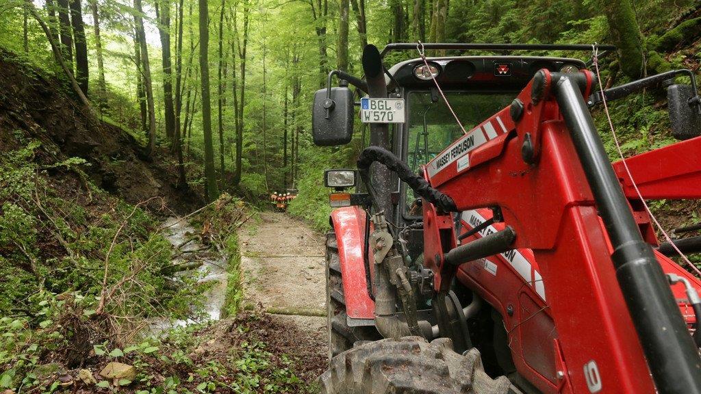 Bergung vom Traktor
