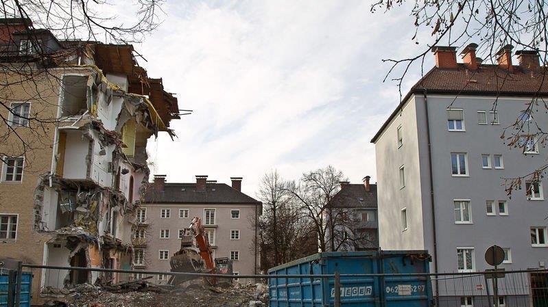 Abrissarbeiten haben begonnen
