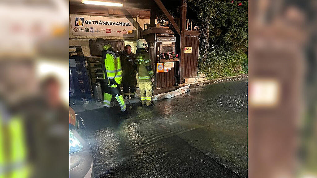 Hochwasser-Einsatz in Thalgau