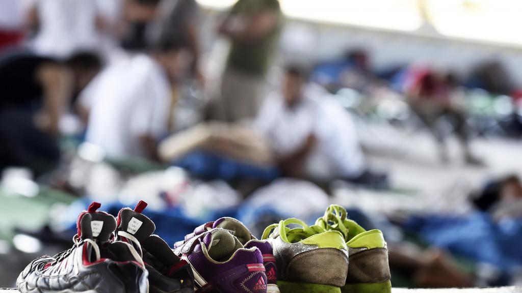 Flüchtlingsbetreuungsstelle in Nickelsdorf