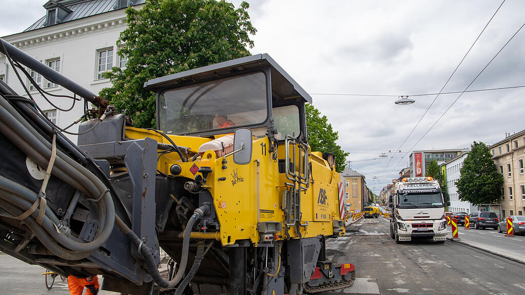 Ignaz Harrer Straße, Baustelle