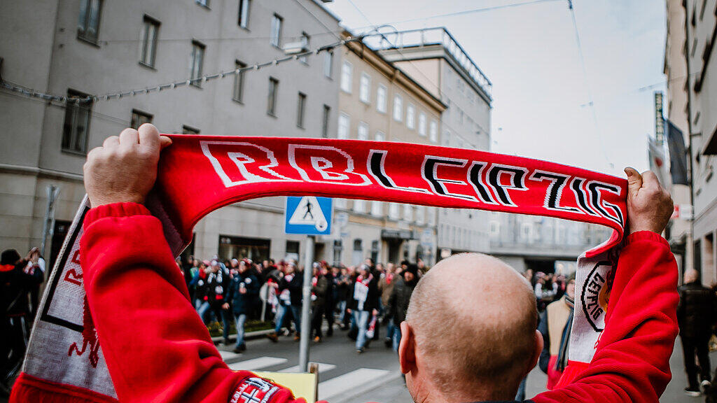 Fanmarsch in Salzburg