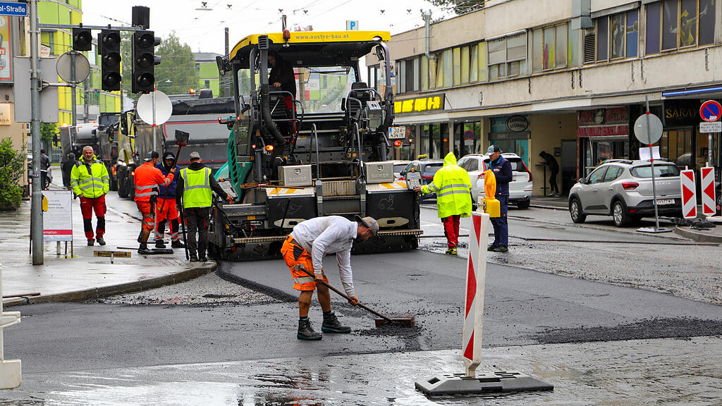Baustelle Ignaz-Harrer-Straße
