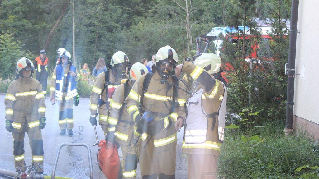 Übung Feuerwehr Grödig