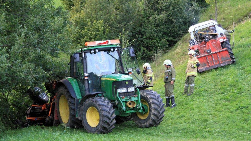 Traktorabsturz in Ebenau