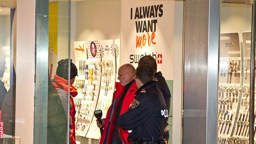 Raubüberfall auf Uhrengeschäft in Getreidegasse